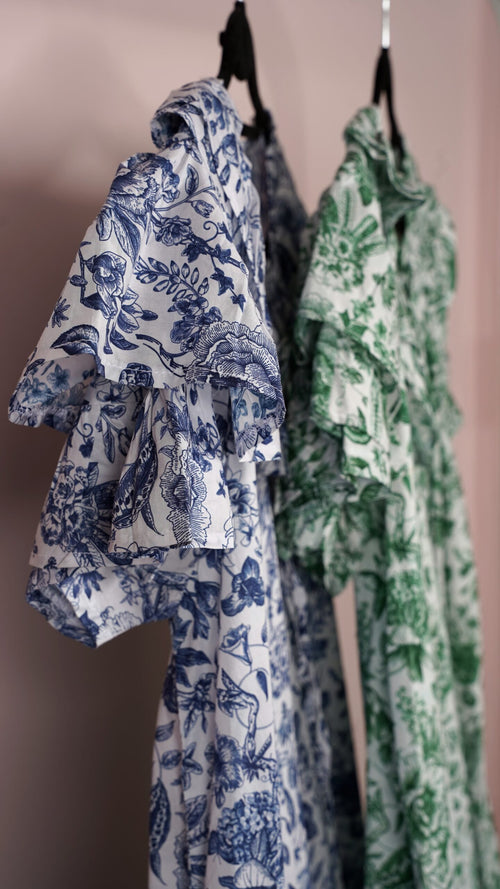 Chinois Printed Night Gown full view