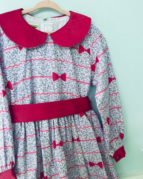 Collar-Neck Fit and Flare Dress