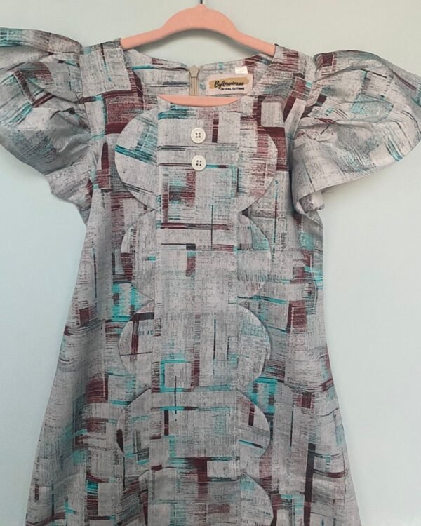 Pastel Printed Dress Girls